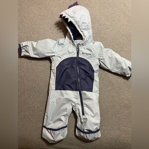 Columbia Infant Snowsuit in Blue and grey